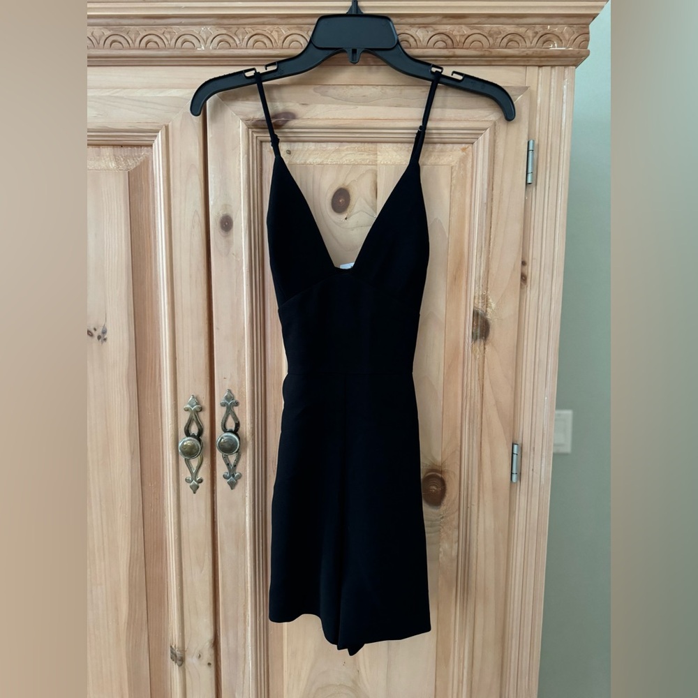 Black bcbg short romper with tags